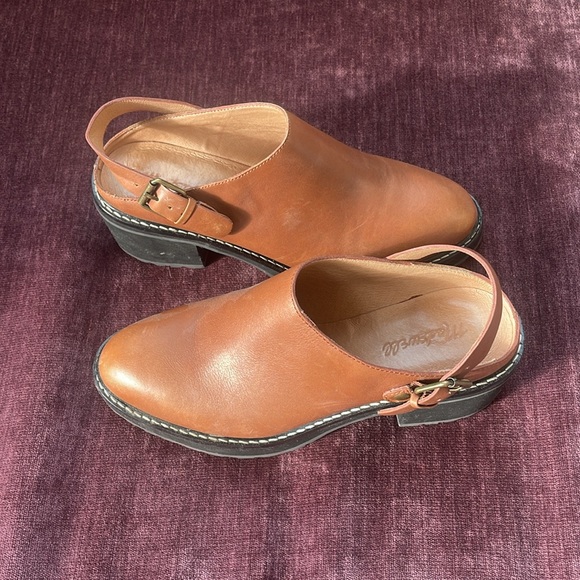 Madewell Willa Convertible Strap Mule in English Saddle - Picture 8 of 8